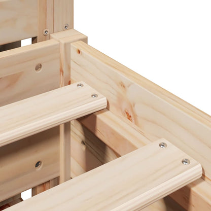 Letto senza Materasso 160x200 cm in Legno Massello di Pino