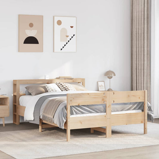 Letto senza Materasso 160x200 cm in Legno Massello di Pino | homemem39