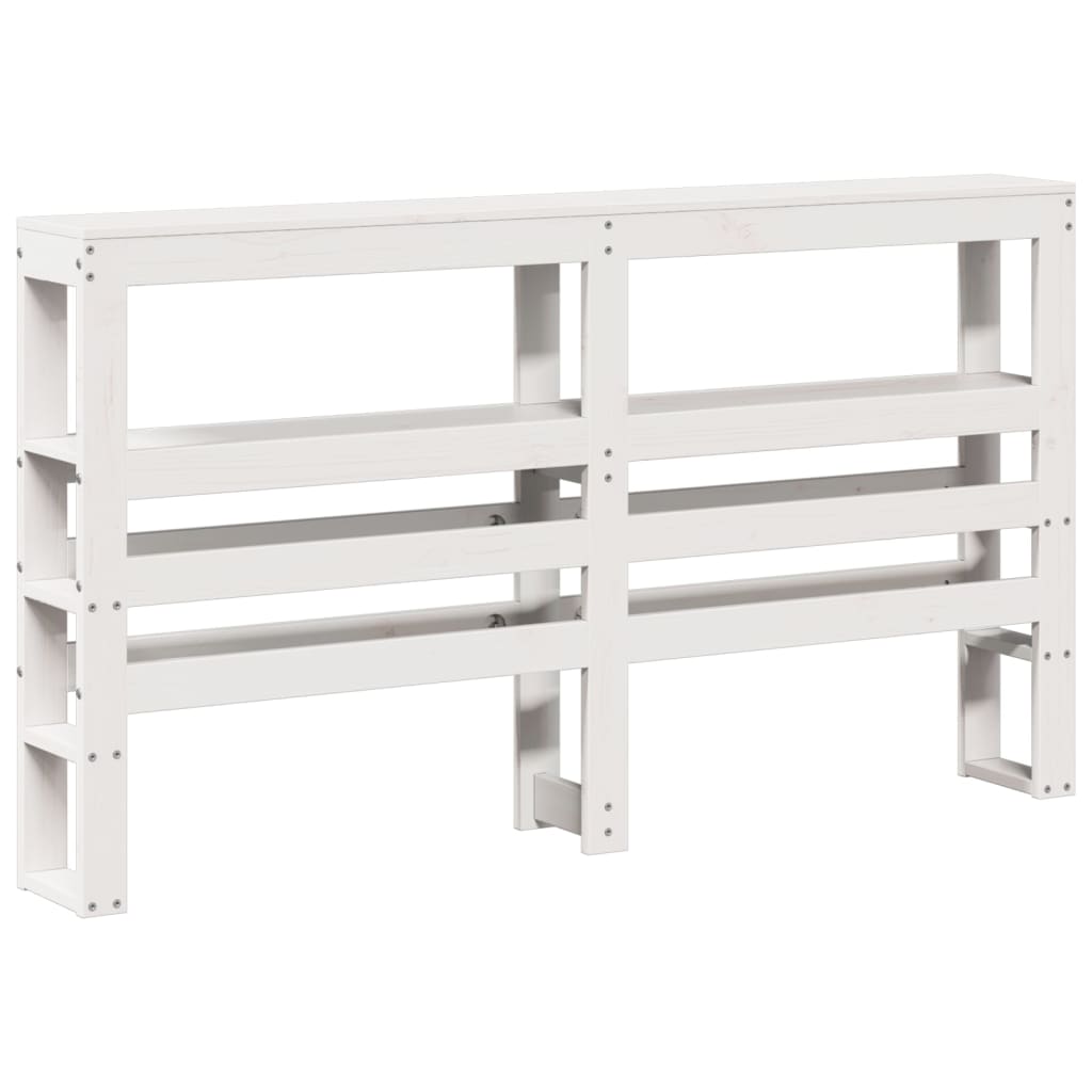 Letto senza Materasso Bianco 160x200 cm Legno Massello di Pino | homemem39