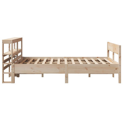 Letto senza Materasso 140x190 cm in Legno Massello di Pino | homemem39