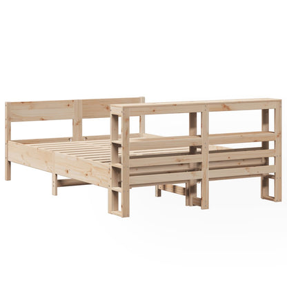 Letto senza Materasso 140x190 cm in Legno Massello di Pino | homemem39