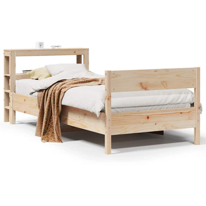 Letto senza Materasso 75x190 cm in Legno Massello Pino | homemem39