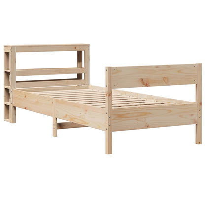 Letto senza Materasso 75x190 cm in Legno Massello Pino | homemem39