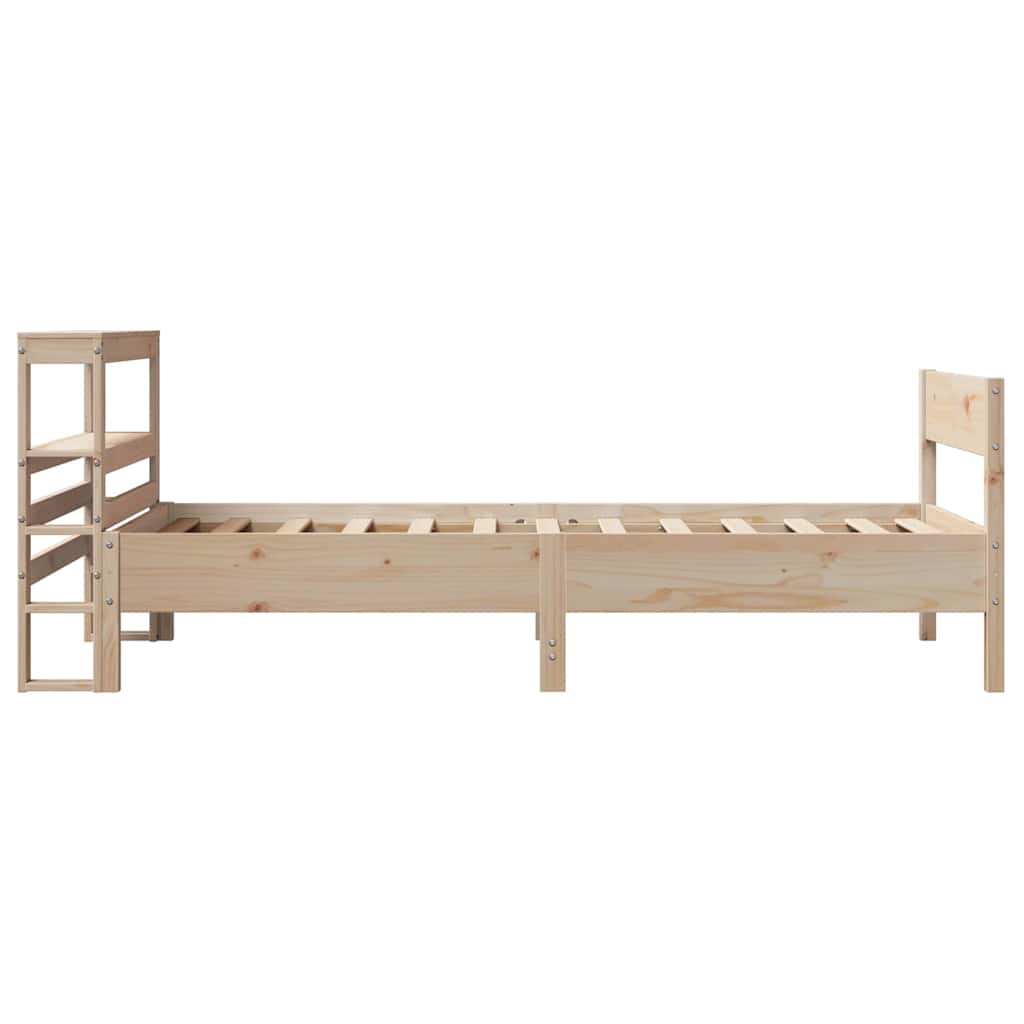 Letto senza Materasso 75x190 cm in Legno Massello Pino | homemem39