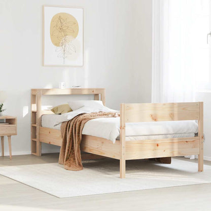 Letto senza Materasso 75x190 cm in Legno Massello Pino | homemem39