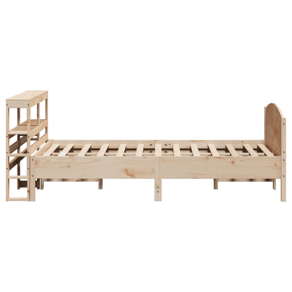 Letto senza Materasso 140x200 cm in Legno Massello di Pino | homemem39