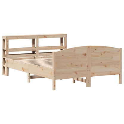 Letto senza Materasso 140x190 cm in Legno Massello di Pino | homemem39