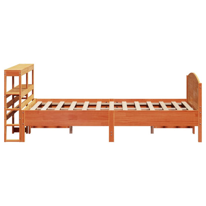 Letto senza Materasso Marrone Cera 120x190 cm in Legno di Pino - homemem39