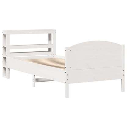 Letto senza Materasso Bianco 90x200 cm Legno Massello di Pino - homemem39