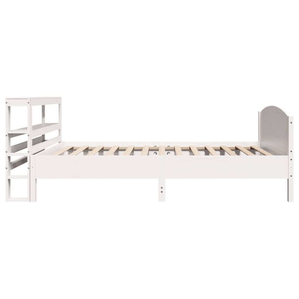 Letto senza Materasso Bianco 90x200 cm Legno Massello di Pino - homemem39