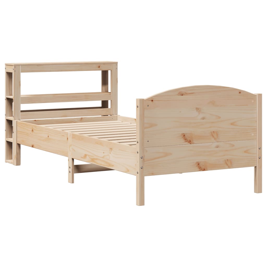 Letto senza Materasso 75x190 cm in Legno Massello Pino - homemem39