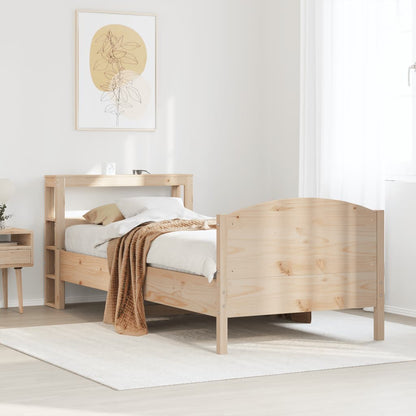 Letto senza Materasso 75x190 cm in Legno Massello Pino - homemem39