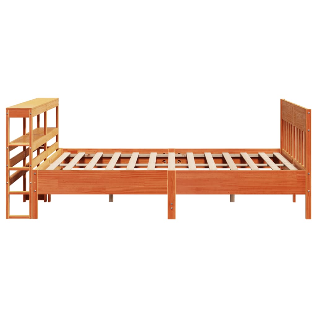 Letto senza Materasso Marrone Cera 180x200 cm in Legno di Pino