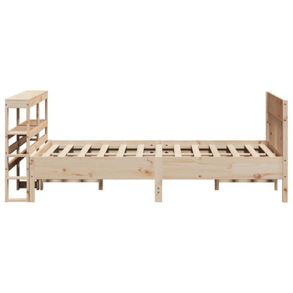 Letto senza Materasso 150x200 cm in Legno Massello di Pino - homemem39