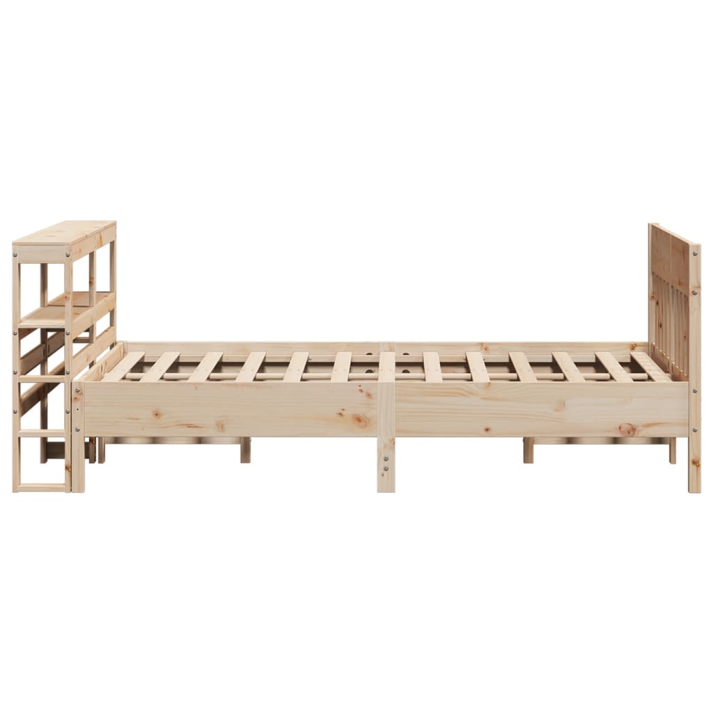 Letto senza Materasso 140x200 cm in Legno Massello di Pino | homemem39