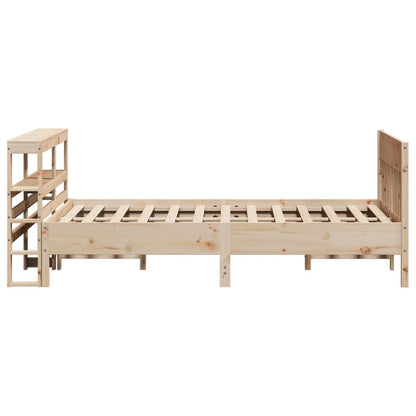Letto senza Materasso 140x200 cm in Legno Massello di Pino | homemem39