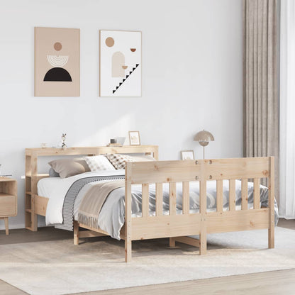 Letto senza Materasso 140x200 cm in Legno Massello di Pino | homemem39