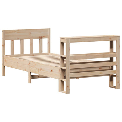 Letto senza Materasso 90x200 cm in Legno Massello di Pino | homemem39