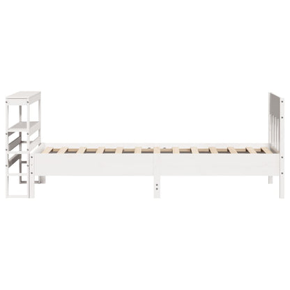 Letto senza Materasso Bianco 90x200 cm Legno Massello di Pino - homemem39