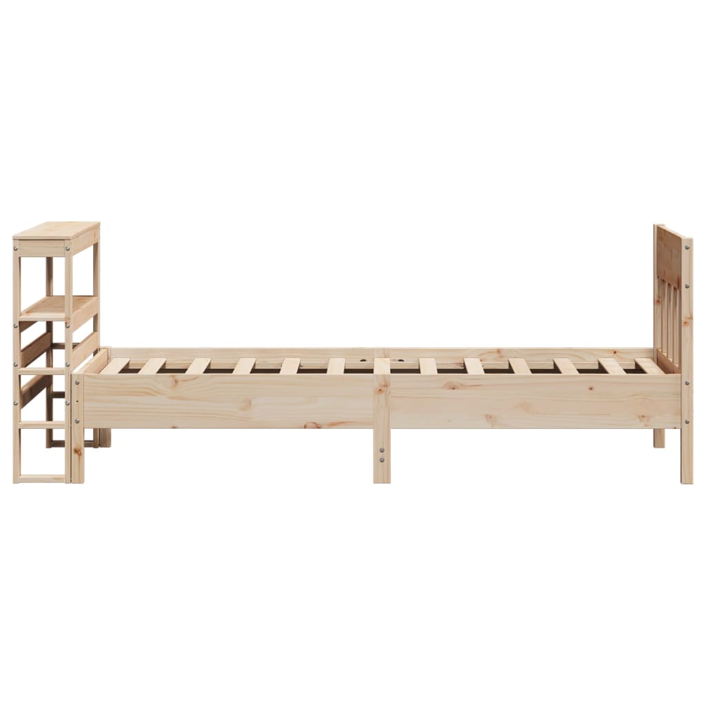 Letto senza Materasso 75x190 cm in Legno Massello Pino - homemem39