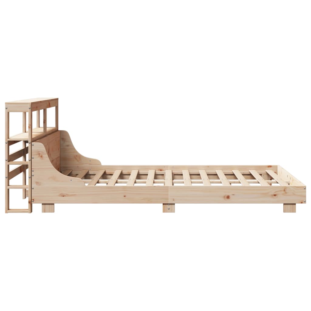 Letto senza Materasso 120x200 cm in Legno Massello di Pino - homemem39