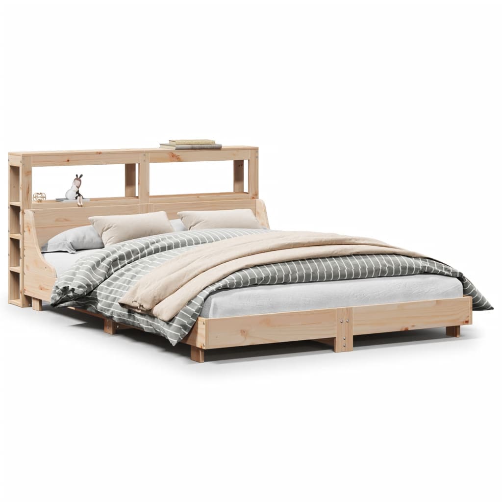 Letto senza Materasso 140x190 cm in Legno Massello di Pino