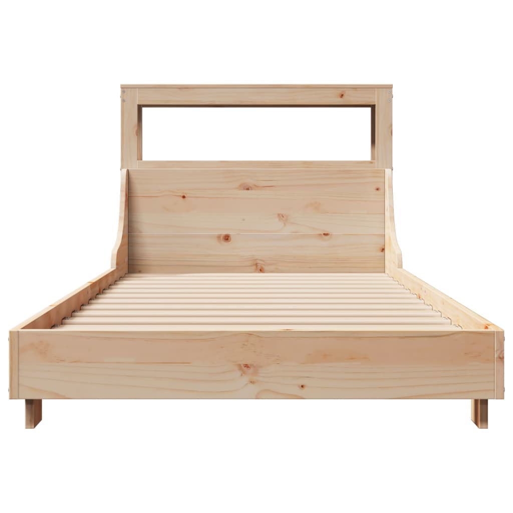 Letto senza Materasso 75x190 cm in Legno Massello Pino