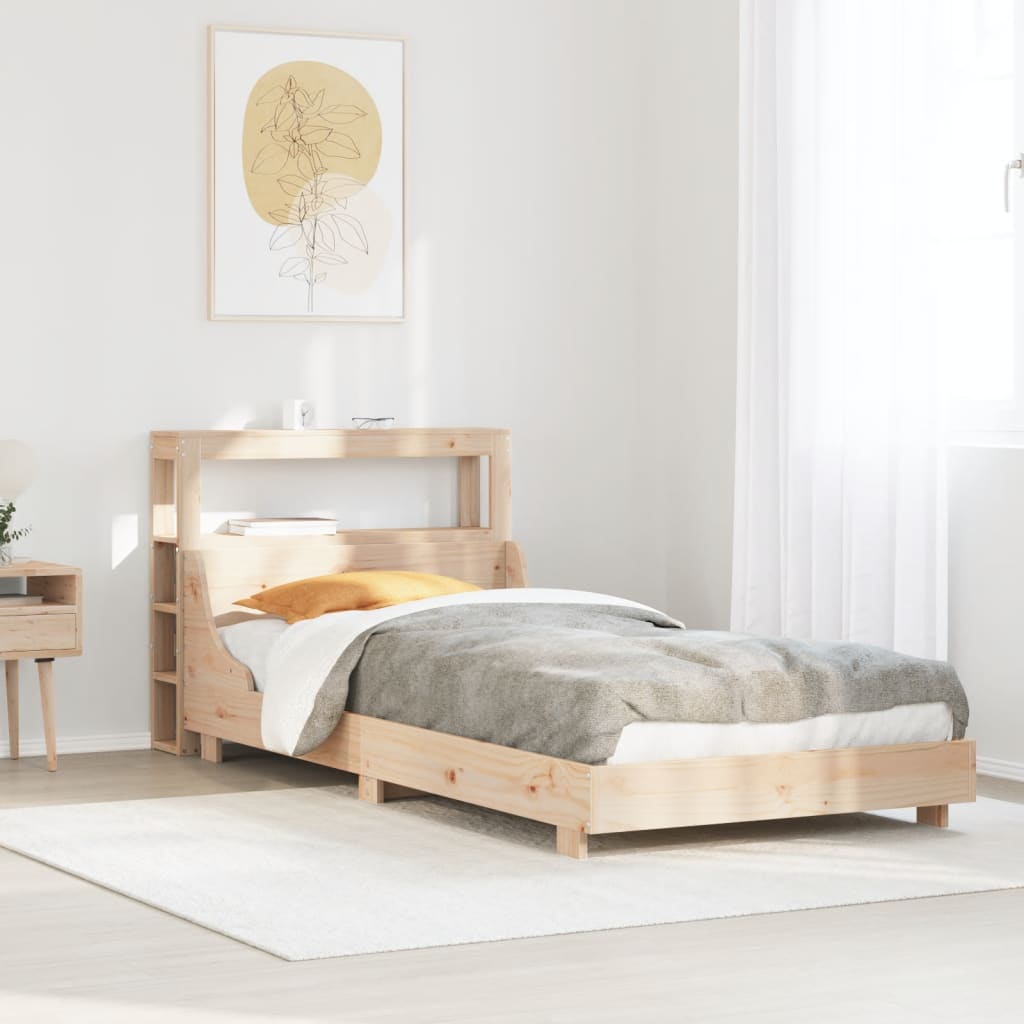 Letto senza Materasso 75x190 cm in Legno Massello Pino