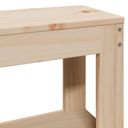 Letto senza Materasso 200x200 cm in Legno Massello di Pino - homemem39