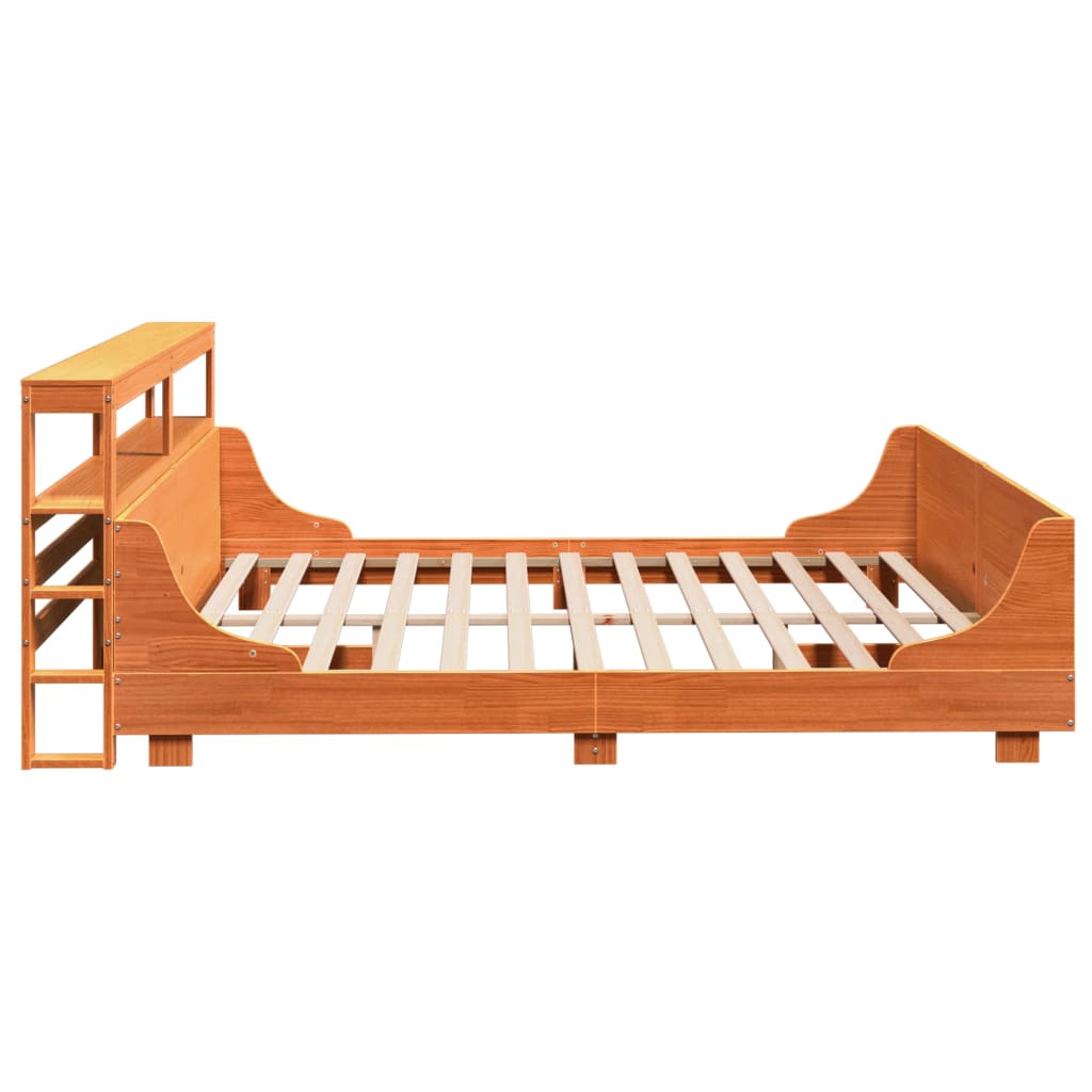 Letto senza Materasso Marrone Cera 200x200 cm in Legno di Pino - homemem39