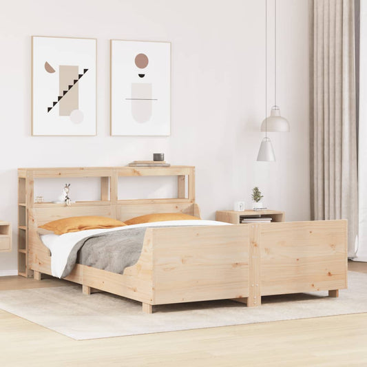 Letto senza Materasso 120x200 cm in Legno Massello di Pino