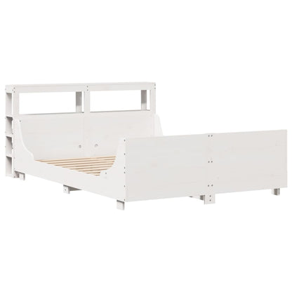 Letto senza Materasso Bianco 120x200 cm Legno Massello di Pino