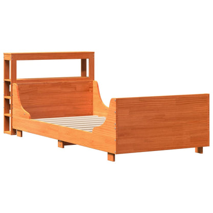 Letto senza Materasso Marrone Cera 100x200 cm in Legno di Pino - homemem39