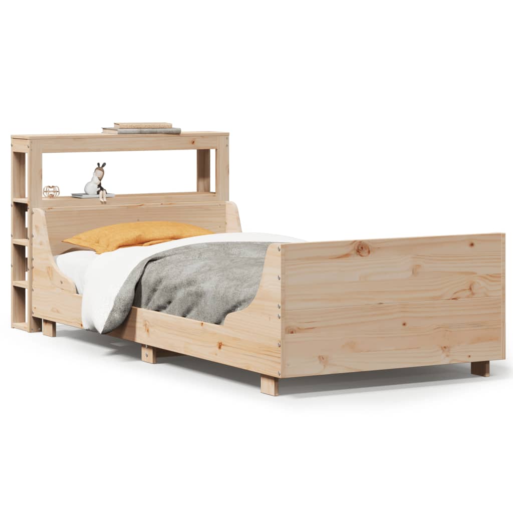 Letto senza Materasso 90x200 cm in Legno Massello di Pino