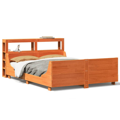 Letto senza Materasso Marrone Cera 120x190 cm in Legno di Pino - homemem39