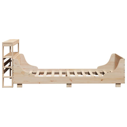 Letto senza Materasso 75x190 cm in Legno Massello Pino