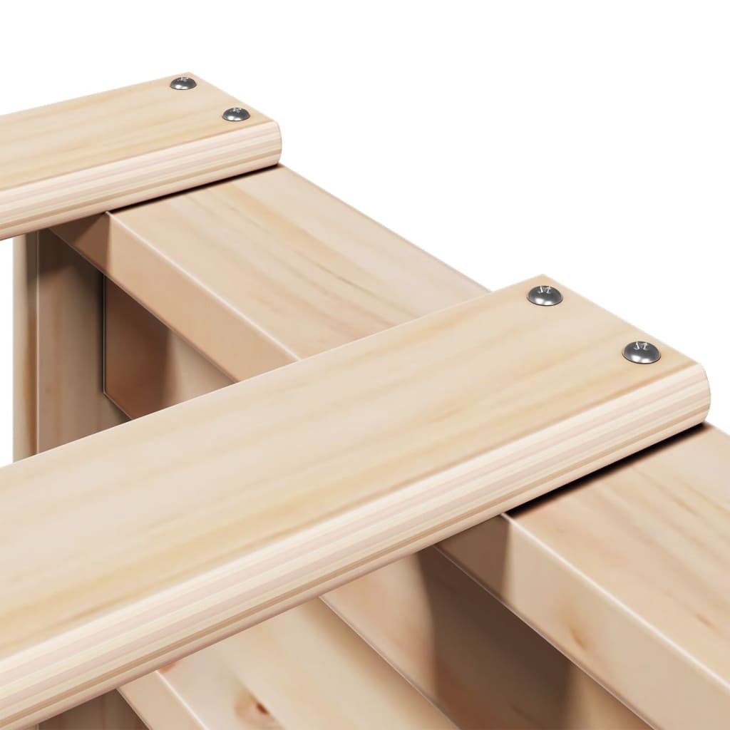 Giroletto senza Materasso 100x200 cm in Legno Massello di Pino