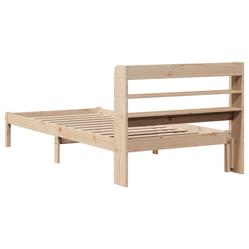 Letto senza Materasso 90x200 cm in Legno Massello di Pino | homemem39