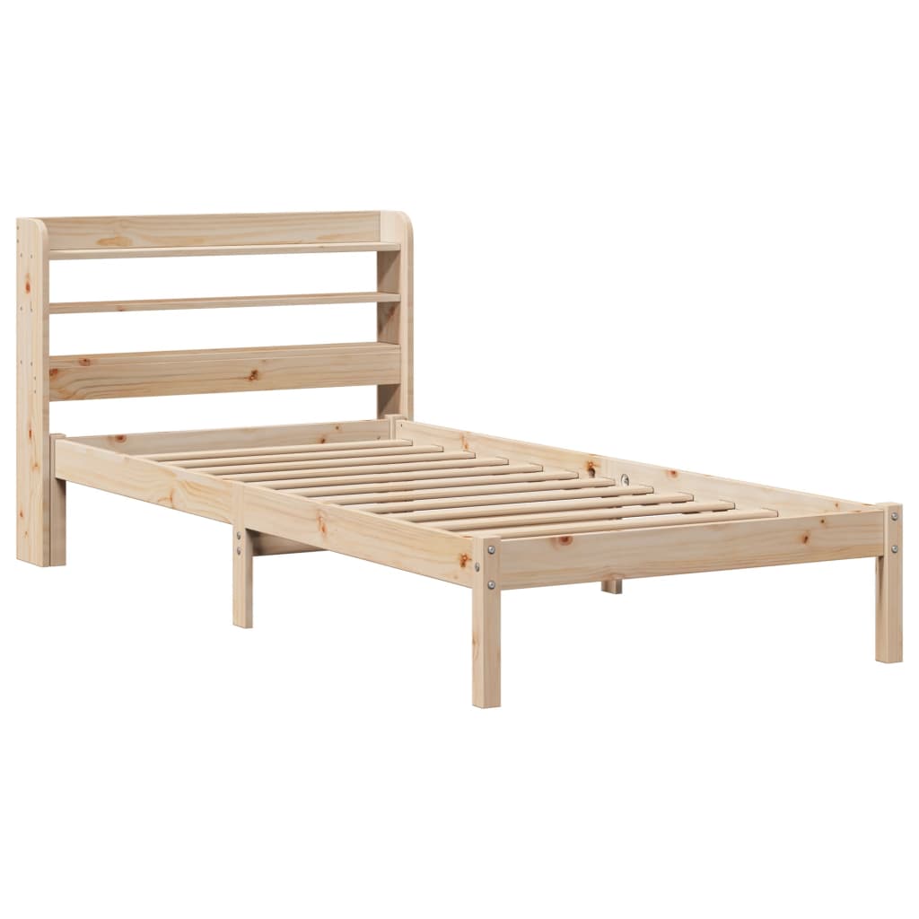 Letto senza Materasso 90x200 cm in Legno Massello di Pino | homemem39
