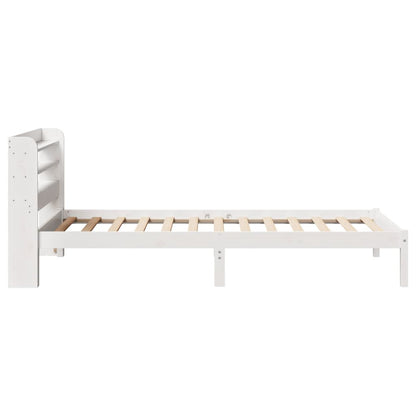 Letto senza Materasso Bianco 90x200 cm Legno Massello di Pino