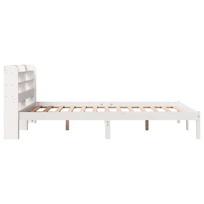 Letto senza Materasso Bianco 150x200 cm Legno Massello di Pino