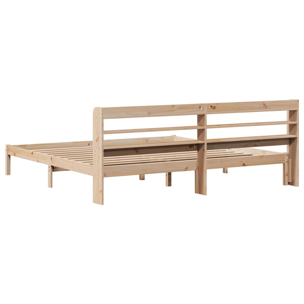 Letto senza Materasso 180x200 cm in Legno Massello di Pino | homemem39