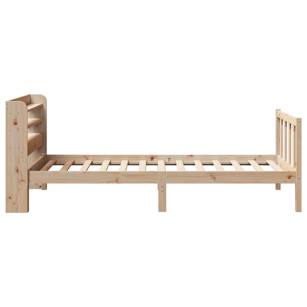 Letto senza Materasso 90x190 cm in Legno Massello di Pino - homemem39