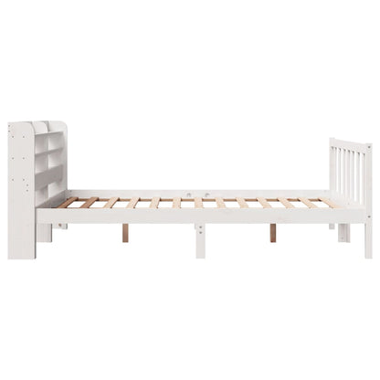 Letto senza Materasso Bianco 140x190 cm Legno Massello di Pino