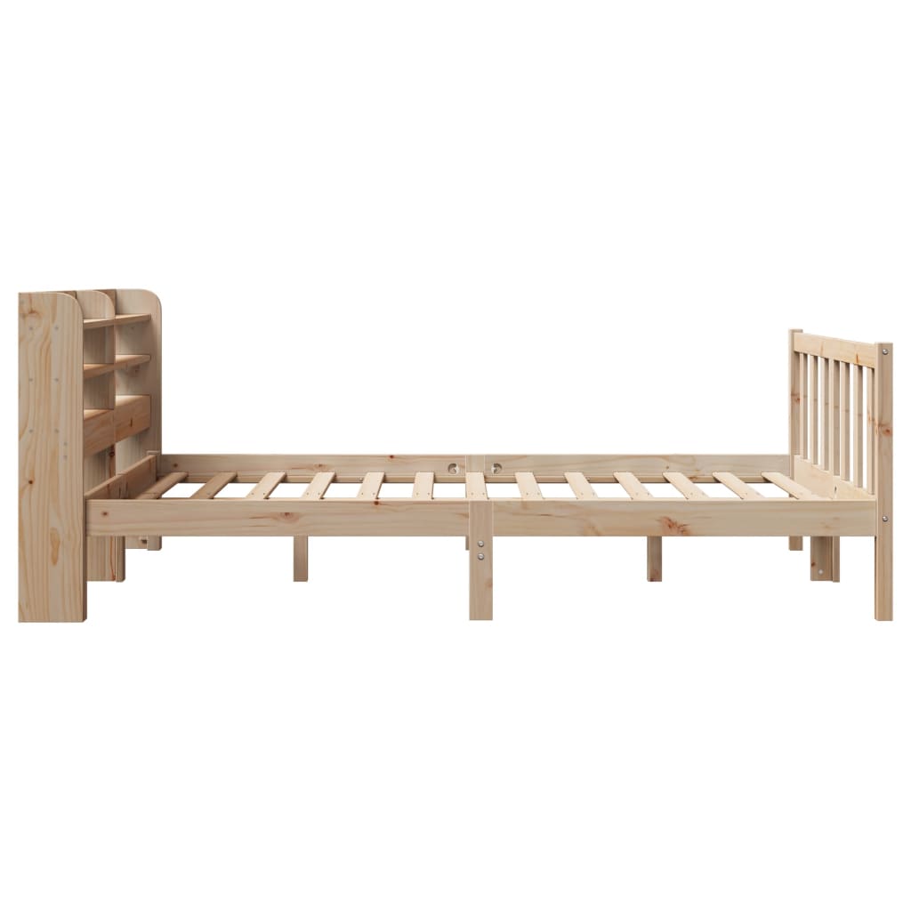 Letto senza Materasso 120x200 cm in Legno Massello di Pino - homemem39