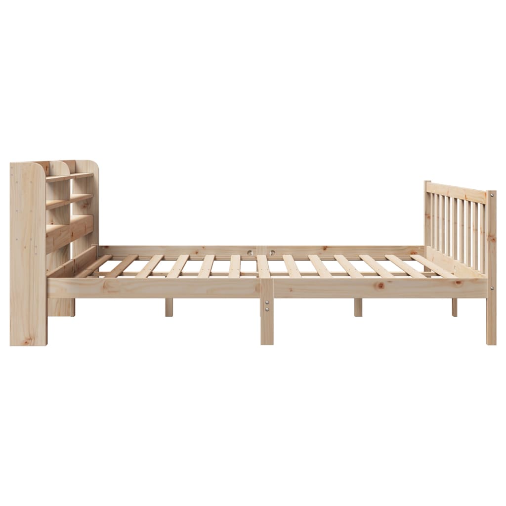 Letto senza Materasso 200x200 cm in Legno Massello di Pino - homemem39
