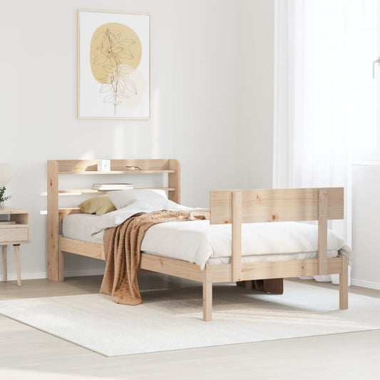 Letto senza Materasso 75x190 cm in Legno Massello Pino