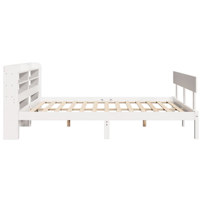 Letto senza Materasso Bianco 120x200 cm Legno Massello di Pino