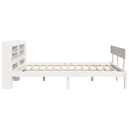 Letto senza Materasso Bianco 140x200 cm Legno Massello di Pino