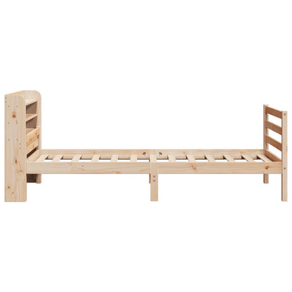 Giroletto con Testiera 100x200 cm Legno Massello di Pino | homemem39